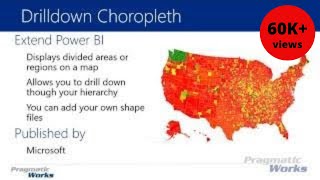 Power BI Custom Visuals  Drilldown Choropleth [upl. by Rahcir]