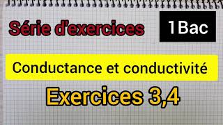 conductance et conductivité série dexercices 1Bac الأولى بكالوريا علوم [upl. by Kaiulani]