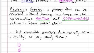 Thermodynamics  66 Reversible and Irreversible processes [upl. by Akili]