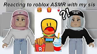 I reacted to Roblox ASMR With My Sister… [upl. by Cerallua93]