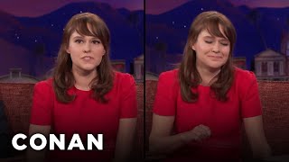 Claudia ODoherty Is An Unemployed amp Versatile Actress  CONAN on TBS [upl. by Enahsed]