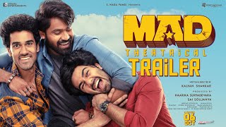 MAD  Official Trailer  Kalyan Shankar  S Naga Vamsi  Bheems Ceciroleo  MADTheMovie [upl. by Ilatan]