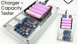 DIY 18650 battery charger discharging station ZB2L3 battery capacity tester  TP4056 [upl. by Haniraz]