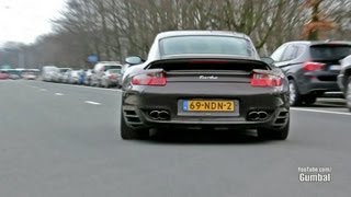 Porsche 997 Turbo w TechArt Stage 2 Exhaust System [upl. by Ellirehs]