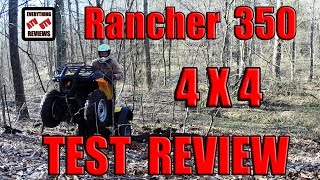 Honda 350 Rancher Electric Shift ES 4x4 TEST REVIEW 20042006 [upl. by Annatnom]