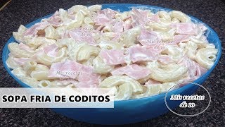 Sopa fria de coditos muy facil [upl. by Terrel150]