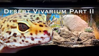 Bioactive and Enriched Desert Vivarium Part II Leopard Gecko Setup [upl. by Bruckner]