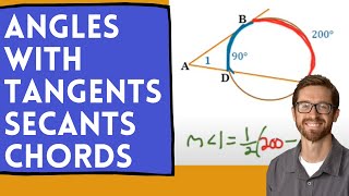 Angles formed by Chords Tangents and Secants [upl. by Lilith]