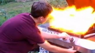 Danger in the Backyard Propane Grill Explosion [upl. by Hakkeber]