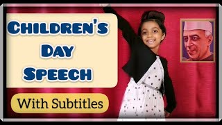 Childrens Day Speech  English  Nehru [upl. by Theran468]