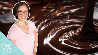 How to make shiny chocolate ganache and fix ganache problems [upl. by Glavin]