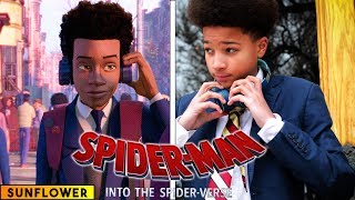 Sunflower  Spiderman Into the Spider Verse  in real life [upl. by Anirhtak126]