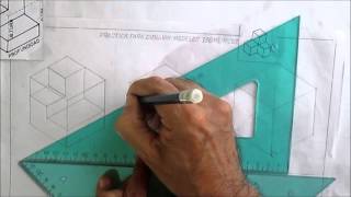 DIBUJO TECNICO  ISOMETRICOS  PRACTICA PARA DIBUJAR MODELOS [upl. by Atarman]