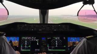 Vietnam Airlines 787 cockpit view landing [upl. by Urania994]