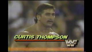 Bad News Brown vs Jobber Curtis Thompson WWF Wrestling Challenge 1988 [upl. by Kuster]