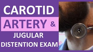 Carotid Artery Assessment  Jugular Venous Distention  Neck Assessment Nursing [upl. by Drobman157]