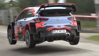 Thierry Neuville at Rally Legend 2019  Hyundai i20 WRC Launch Control Donuts Jumps amp More [upl. by Shirleen]