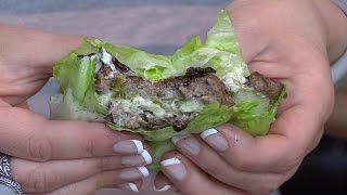 Jalapeño Popper Burger  LOW CARB  Lettuce Bun [upl. by Aliemaj]