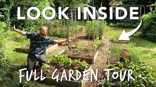 Summer Vegetable Garden The Full Tour [upl. by Ellerad]