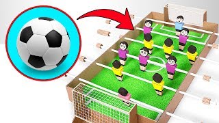 Jogar futebol em casa com o Futebol de Mesa de papelão DIY [upl. by Patrick]