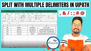 HOWTO Split with Multiple Delimiters in UiPath [upl. by Ladnek]