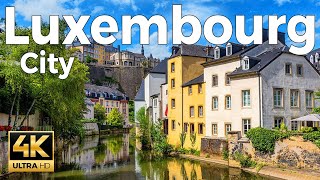 Luxembourg City Walking Tour 4k Ultra HD 60fps – With Captions [upl. by Llerroj]