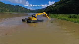 Ultratrex Amphibious Excavator AT200ER River Area [upl. by Ecarg]