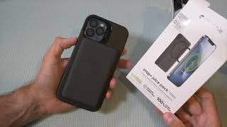 Mophie Snap Juice Pack Mini Magnetic amp Portable Wireless Charger 5000mAh Internal Battery Review [upl. by Littell]