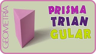 Como hacer un prisma triangular  Triangular prism [upl. by Crabb]