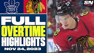 Toronto Maple Leafs at Chicago Blackhawks  FULL Overtime Highlights [upl. by Jannelle]