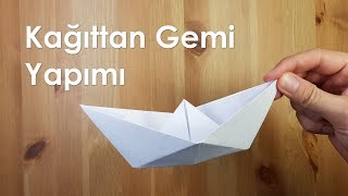 Kağıttan Gemi Yapımı A4 kağıt [upl. by Ainattirb861]