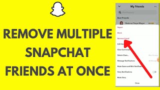 How To Remove Multiple Snapchat Friends At Once  Delete Friends on Snapchat 2024 [upl. by Nidroj]