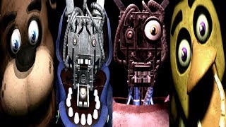 PARTS AND SERVICE JUMPSCARES  FNAF VR Help Wanted [upl. by Eybba]