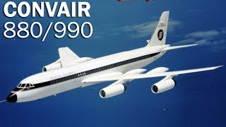 Convair 880990 Coronado  too fast airliner [upl. by Nnylassej721]