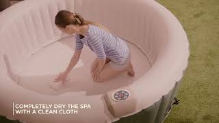 How To Empty Your Inflatable Hot Tub  CleverSpa [upl. by Otinauj]