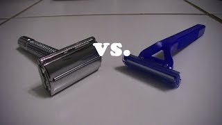 Shootout Safety Razor vs Disposable Razor [upl. by Eirojram963]