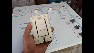 COMO CONECTAR 3 INTERRUPTORES DE 3 VIAS EN UNA MISMA CAJA [upl. by Enyt]