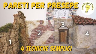 Come fare le pareti per presepe 👷 4 tutorial in 1 [upl. by Suertemed]