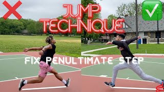 TRAINING JUMP TECHNIQUE BREAKDOWN PENULTIMATE STEP [upl. by Carmela]