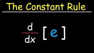 The Constant Rule For Derivatives [upl. by Chambers912]