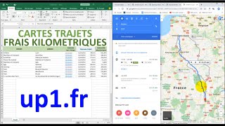 ExcelVBA Cartes Trajets Frais Kilométriques [upl. by Ajnek297]