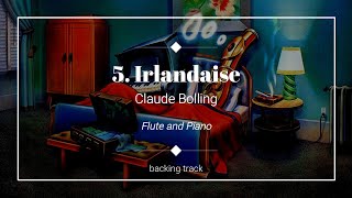 5 Irlandaise  Claude Bolling  Backing track for flute [upl. by Deegan]