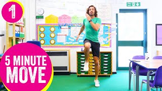 5 Minute Move  Kids Workout 1  The Body Coach TV [upl. by Hgielrak]