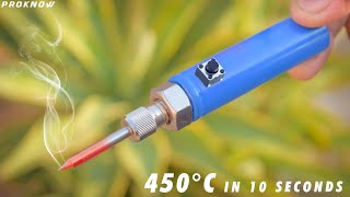 DIY Powerful Soldering Iron at Home  Rechargeable Soldering Iron [upl. by Viveca]