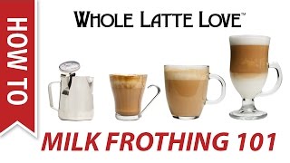 Milk Frothing for Beginners [upl. by Britteny]