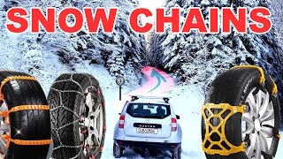 SNOW CHAIN comparison TEST  Which is the best [upl. by Ashelman598]