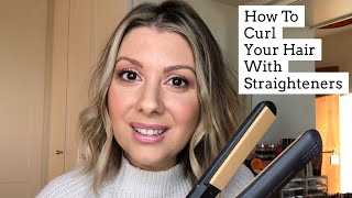 How To Curl Short Hair With A GHD Straightener [upl. by Tratner113]