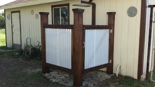 Building an Outdoor Shower [upl. by Eiclud]