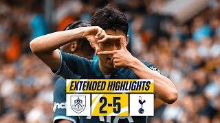 BURNLEY 25 TOTTENHAM HOTSPUR  PREMIER LEAGUE EXTENDED HIGHLIGHTS [upl. by Clint444]