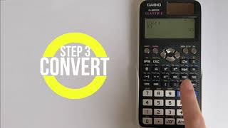 Casio FX991EX Classwiz How to convert numbers between Decimal Binary Hexadecimal and Octal [upl. by Nodaj]